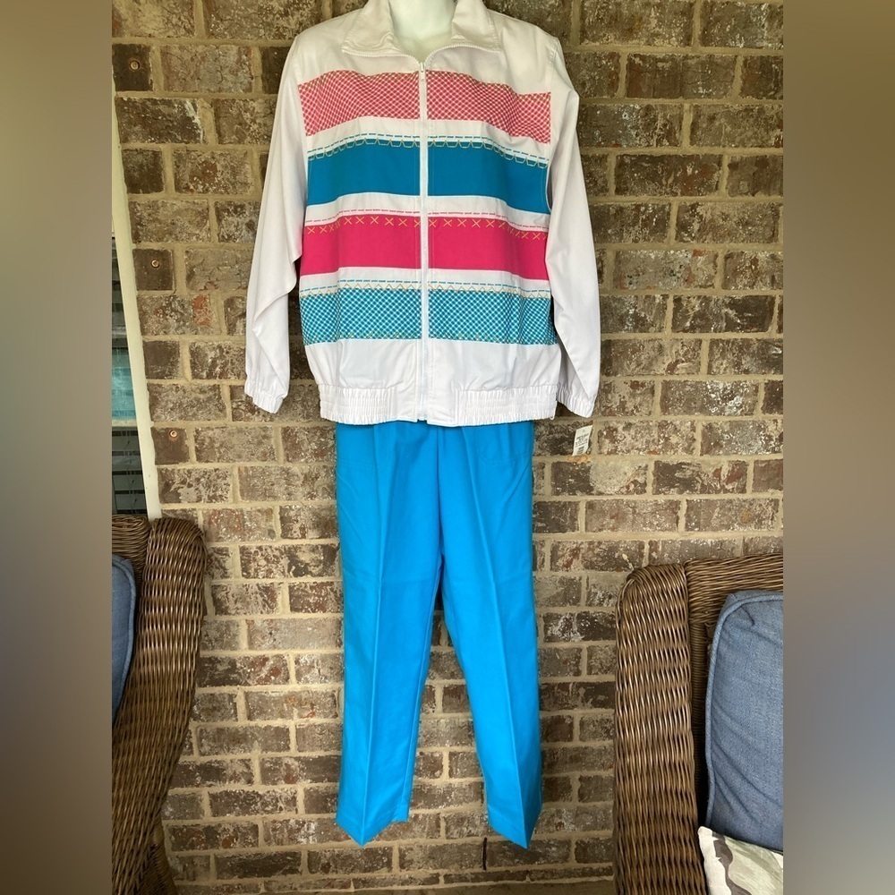 Vintage Matching Track Wind Suit Stephanie by Koret Size S 10 New Old Stock